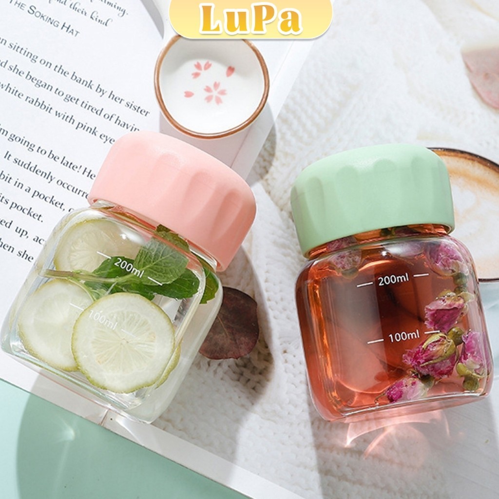 LuPa ขวดน้ําขนาดเล็กแบบพกพา น่ารักมินิมอล ใส่นม 200 ml ใส่กาแฟ Portable Cup - รูปที่ 2