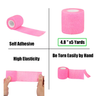 1 ชิ้น ที่มีสีสัน กีฬา กาวในตัว ผ้าพันแผล ยืดหยุ่น เทป Elastoplast สําหรับสนับเข่า สนับข้อเท้านิ้ว ปาล์ม ช่วยชุดเครื่องมือสัตว์เลี้ยง อบอุ่น
