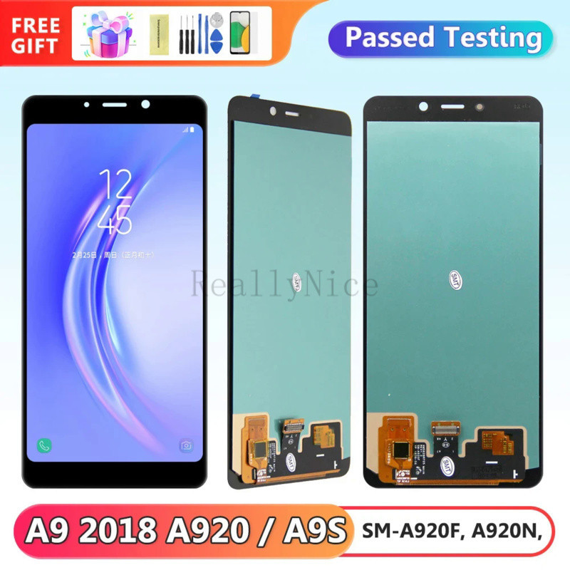 หน้าจอแสดงผล Lcd ดิจิทัล A920 แบบเปลี่ยน สําหรับ Samsung Galaxy A9 2018 A920 A920F A920N A9200