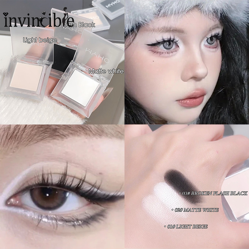 พาเลตต์อายแชโดว์ ไฮไลท์ เนื้อแมตต์ สีขาวควัน ติดทนนาน