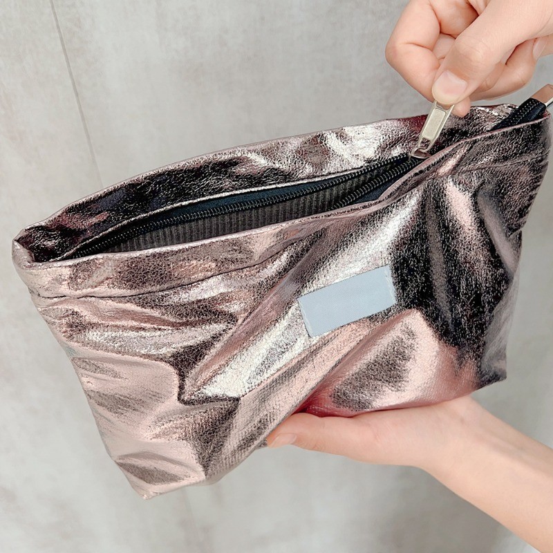 กระเป๋าคลัทช์ ประดับเลื่อม ขนาดใหญ่ จุของได้เยอะ แบบพกพา เหมาะกับการเดินทาง สําหรับใส่เครื่องสําอาง ของใช้ในห้องน้ํา - รูปที่ 5