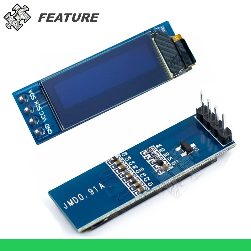 ENGLAB★ OLED i2C มีทั้งแบบ 0.91 0.96 และ 1.30 นิ้ว และ มีทั้งสีฟ้ากับสีเหลืองให้เลือก, OLED Arduino