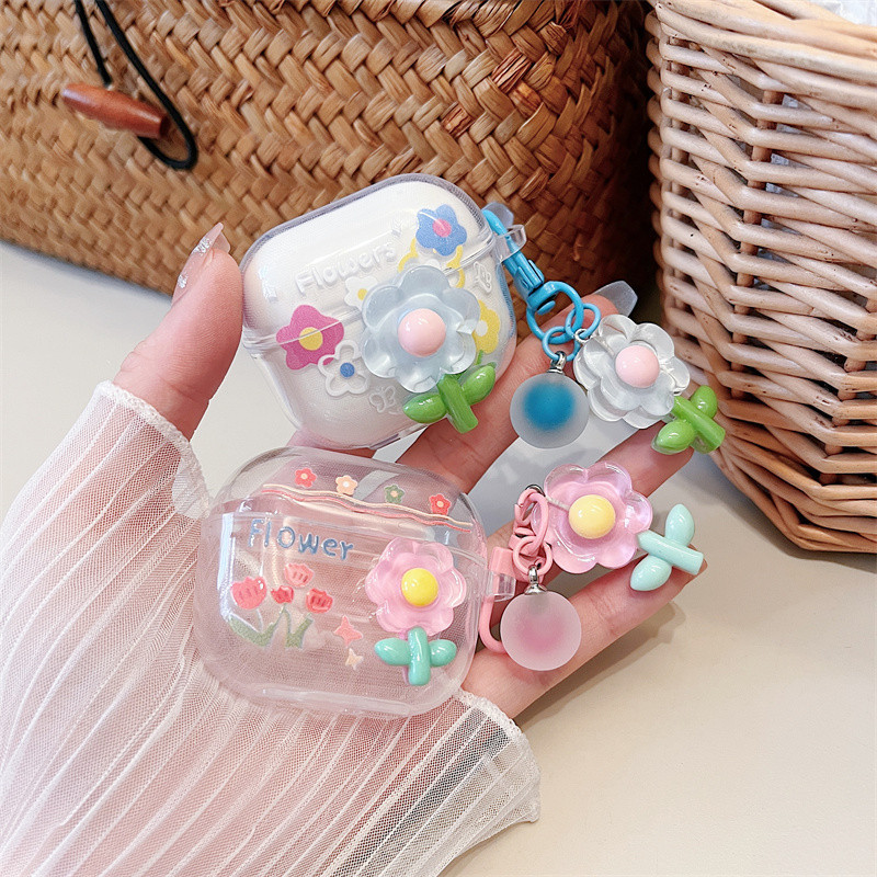 Cho Lenovo LP40 LP40s LP40 Pro เคส Case เคสหูฟัง ลายดอกไม้ สําหรับ DIY