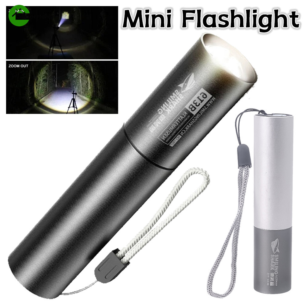 ไฟฉายลูเมนสูง แบบพกพา ขนาดเล็ก ​- ไฟแฟลช LED สว่างมาก 3 โหมด ​- สําหรับกีฬากลางแจ้ง, เดินป่า, ตั้งแคมป์, ปีนเขา ​- ซูมได้, กันน้ํา, ชาร์จ USB