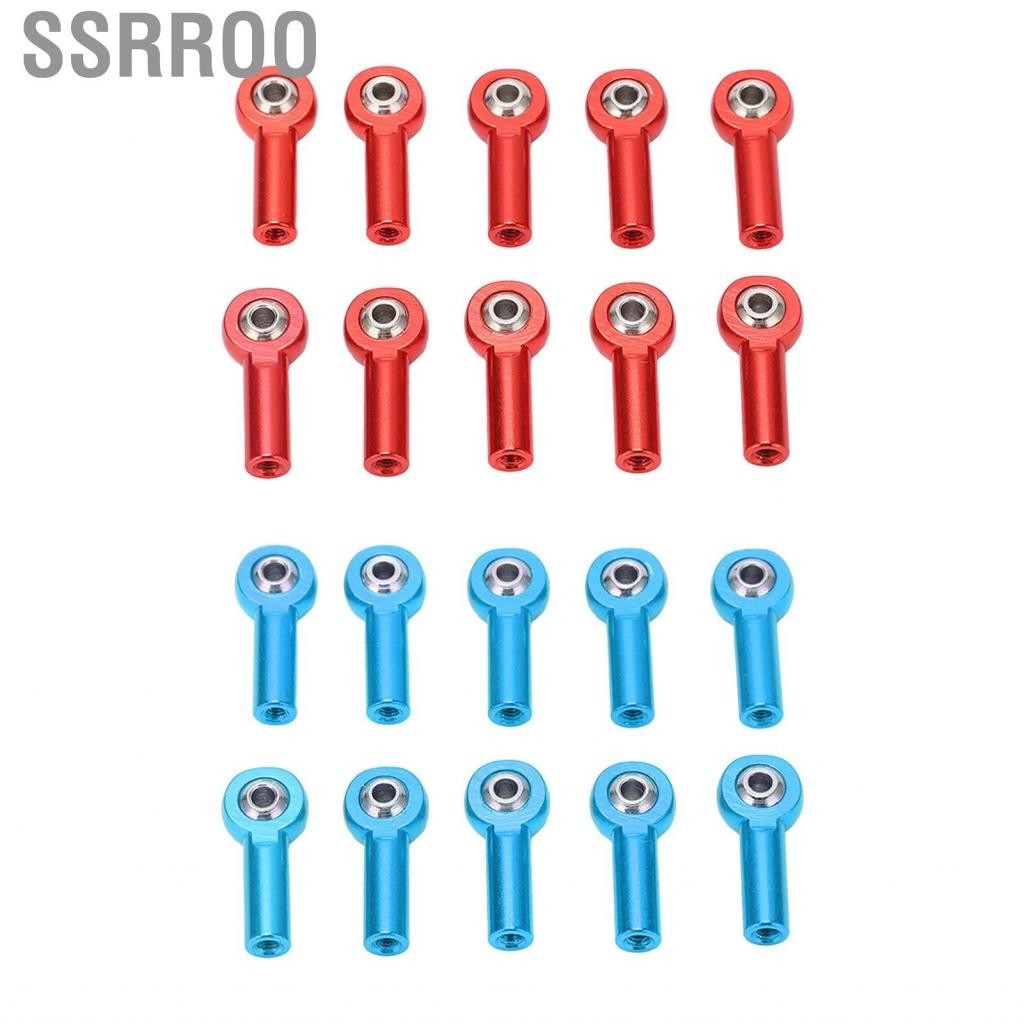 Ssrroo M3 Ball Joint Aluminum Link Rod End Durable for 1/10 1/8 RC Car
