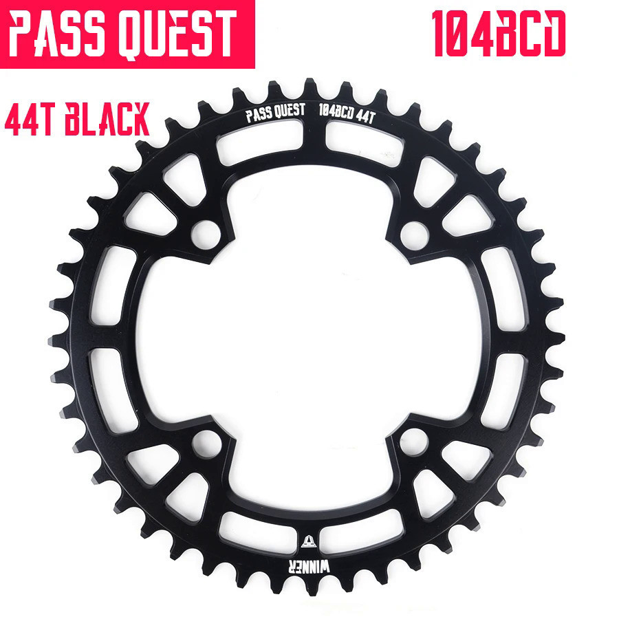 PASS QUEST 104BCD MTB จักรยานเสือภูเขาจักรยานแน่นกว้างล้อ 32 T 36 T 40 T 42 T 46 T 48 T Crank เกียร์แผ่นอะไหล่