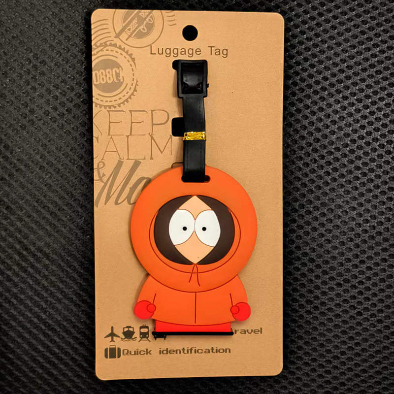 South Park ป้ายแท็กซิลิกาเจล ลายการ์ตูน แบบพกพา สําหรับติดกระเป๋าเดินทาง