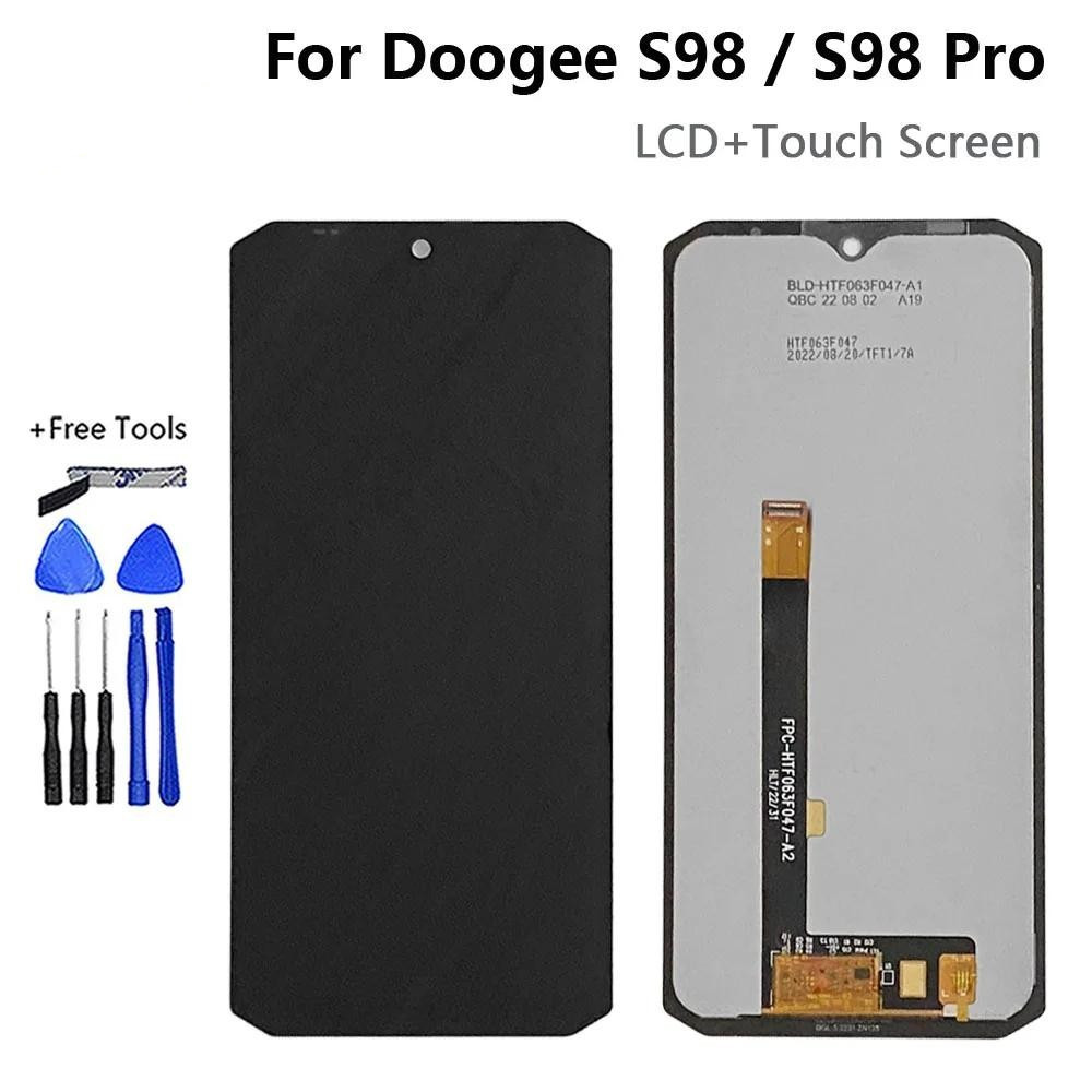 หน้าจอแสดงผลสัมผัสดิจิทัล LCD สําหรับ Doogee S98 Doogee S98 Pro