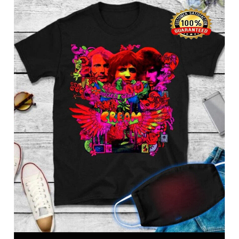 Ginger Baker Cream Disraeli Gears Eric Clapton เสื้อยืดวินเทจ