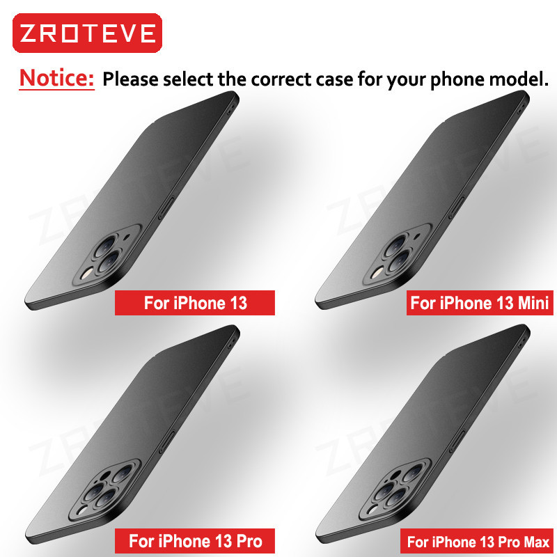 สําหรับiPhone 14 13 12 Pro MaxกรณีZROTEVEหรูหราSlim Matte Hard PCสําหรับiPhone14 iPhone13 iPhone12 Miniเคสโทรศัพท์ - รูปที่ 6