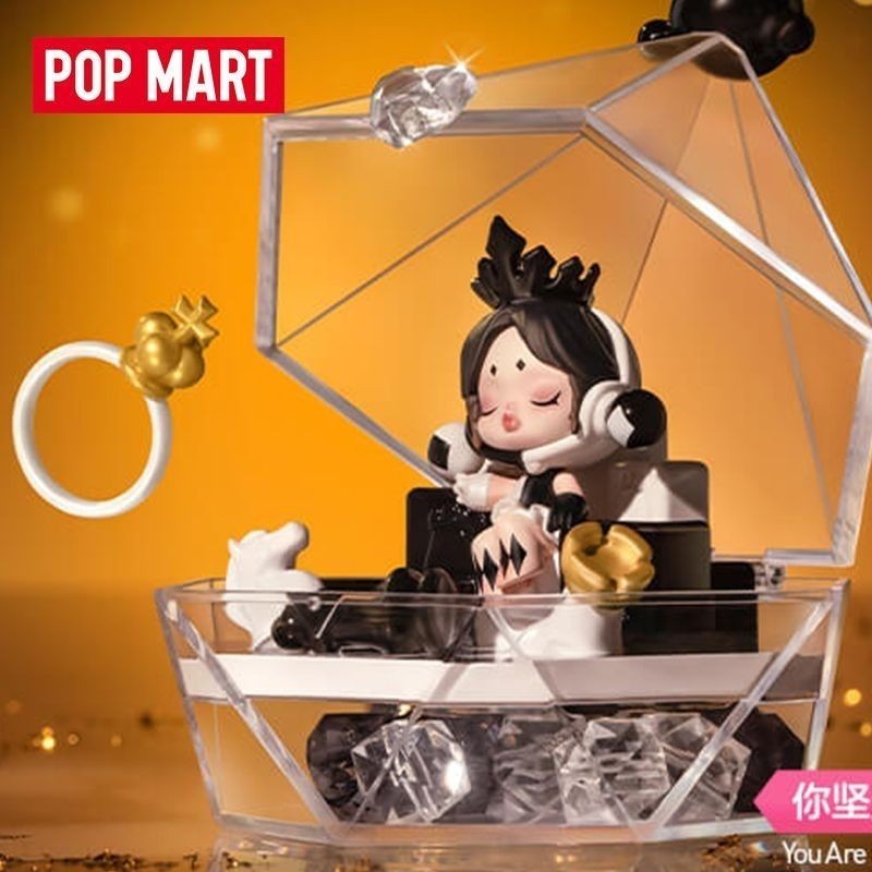 ของแท ้ Pop Mart Wish Fingertip Series ฉากอินเทรนด ์ Play ตกแต ่ งของขวัญ