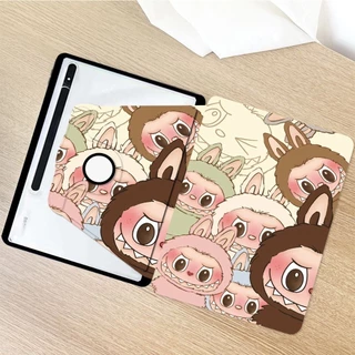 เคสฝาพับ สําหรับ Samsung Galaxy Tab S6 lite A8 S7/s8+ S9FE S9+ A9 A9+ A7lite เคสลายการ์ตูนน่ารัก มีช่องใส่ปากกา S10+