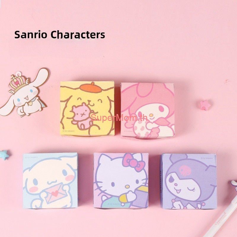 การ ์ ตูนน ่ ารัก Sanrio Sticky Notes , บัญชีมือไดอารี ่ กระดาษตกแต ่ ง , สติ ๊ กเกอร ์ คุโรมิน ่ ารัก Hello Kitty กระดาษโน ้ ต Cinnamoroll กระดาษตกแต ่ ง
