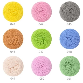 ไหมพรมฝ้าย 5 ply เส้นนุ่มแน่น ไม่เป็นขน พร้อมส่งจากไทย