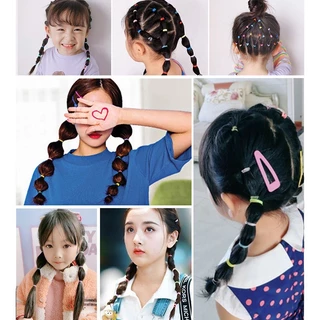 ยางรัดผมแบบใช ้ แล ้ วทิ ้ งสีสันสดใส 1,000 ชิ ้ น