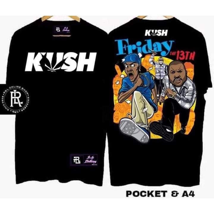 ใหม่ เสื้อขาว KUSH Co. H3 "OG KUSH" (BLACK) วัฒนธรรมผ้าฝ้ายสไตล์วินเทจสําหรับผู้ชายเสื้อยืดขนาดใหญ่ 