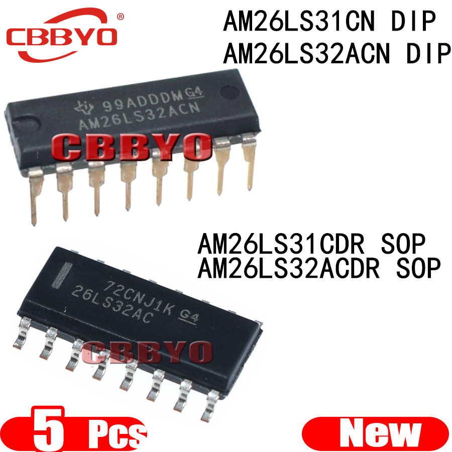 5 ชิ้น AM26LS31CDR SOPAM26LS31C ยี่ห้อใหม่ 26LS31 AM26LS32ACDR AM26LS32AC AM26LS32 AM26LS31CN AM26LS
