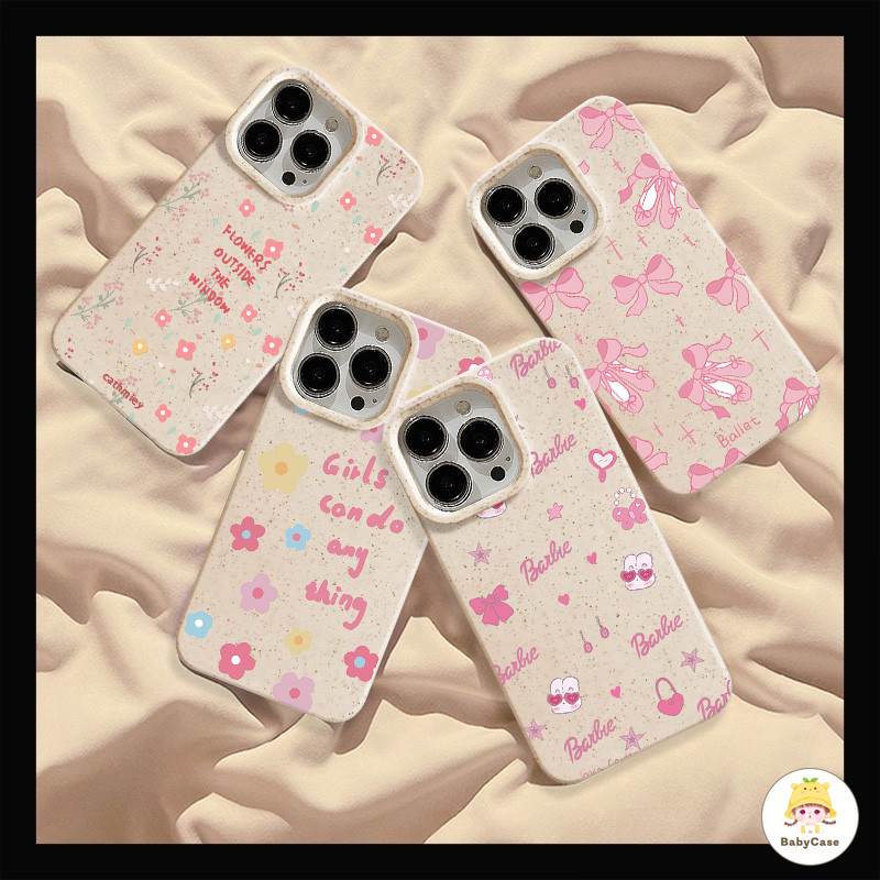 แฟชั่นดอกไม้โรแมนติกโบว์ภาษาอังกฤษ Graffiti กรณี For IPhone 7Plus 13 12 15 11 14 Pro Max 6s 6 8 Plus X XR XS MAX