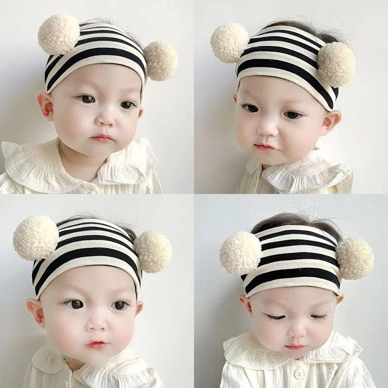 3d การ ์ ตูนหูเด ็ กแถบคาดศีรษะน ่ ารักกว ้ าง Hairband สําหรับทารกแรกเกิดสีทึบลายเด ็ กทารกหญิง Turban เด ็ กอุปกรณ ์ เสริมผม