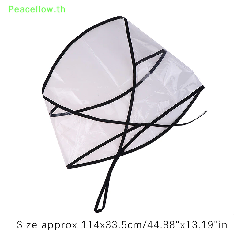 Peacellow หมวกกันฝนพลาสติกสำหรับผู้หญิง thumbnail 8