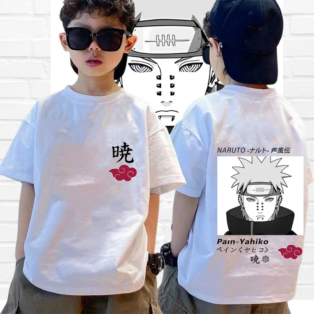 (🔥พร้อมส่ง🔥)  เสื้อยืดเด็ก เสื้อนารูโตะ  Naruto  Naruto Anime Uchiha Itachi T-Shirt เสื้อเด็กนารูโตะ