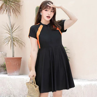 [XL-7XL] ชุดว่ายน้ำขนาดพลัสขายดีสำหรับผู้หญิงหน้าอกใหญ่และสาวอ้วนชุดว่ายน้ำชิ้นเดียวเอวสูงชุดว่ายน้ำกระโปรงหนาสำหรับหญิงครอบคลุมหน้าท้องและกระชับสัดส่วนสำหรับผู้พร้อมป้องกันแสงแดดผู้หญิง