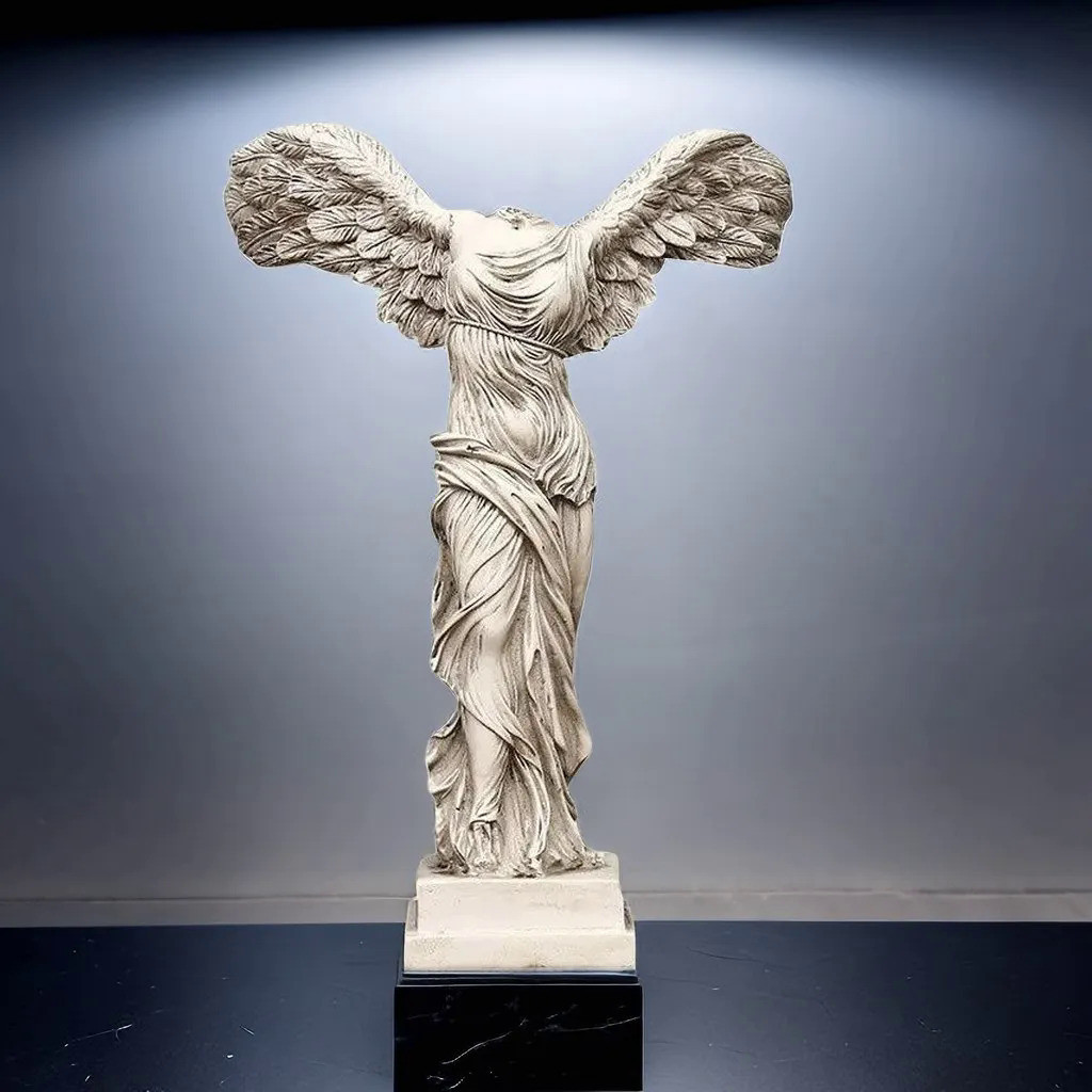 Vilead Winged Victory Goddess Retro Greek Statue Object Office Desk Decoration Accessories Living Ro