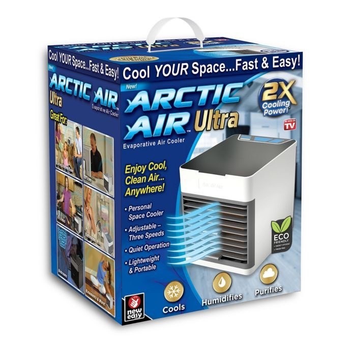 Arctic Air Cooler mini เครื่องทำความเย็นมินิ แอร์ตั้งโต๊ะขนาดเล็ก ประหยัดค่าไฟ  เพิ่มความชื้นในอากาศ ลดอุณหภูมิ
