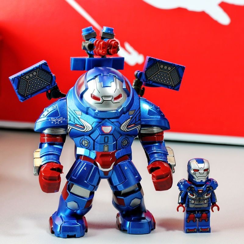 ใช้งานร่วมกับ LEGO Avengers Hulkbuster Iron Man Heavy ใช้งานร่วมกับ LEGO Avengers Hulk Iron Man Reloaded Mecha Patriot War หุ่นยนต์ผู้ใหญ่ตุ๊กตา 11.26