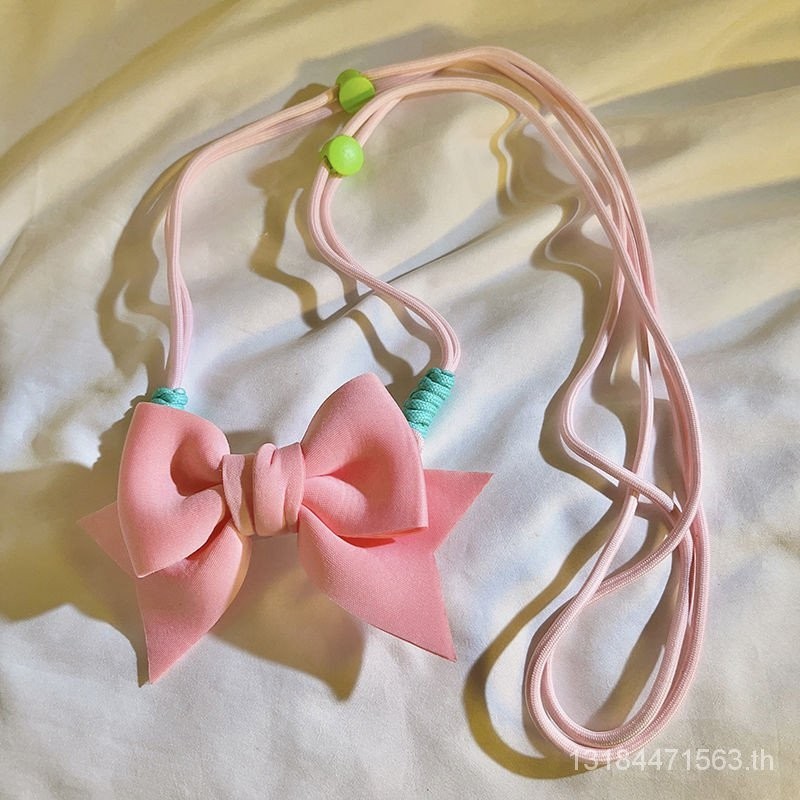 สาวสไตล ์ สีสันโบว ์ กลับคลิปโทรศัพท ์ มือถือแขวนสายคล ้ องคอ Universal เคสโทรศัพท ์ แนวทแยง diy เชือกเส ้ นเล ็ กแบบพกพา