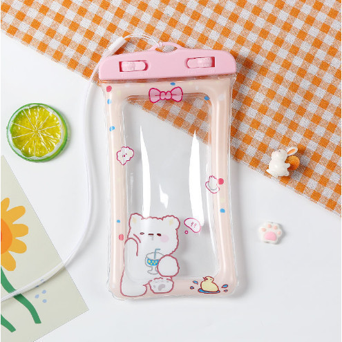 YUESDAY กรณีโทรศัพท์กันน้ำ,กรณีโทรศัพท์กันน้ำโปร่งใสด้วยเชือก,ขนาด 6.8 นิ้วกรณีโทรศัพท์กันน้ำ - รูปที่ 2