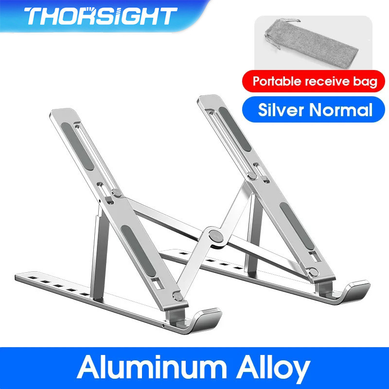 Thorsight ที่ตั้งคอม อลูมิเนียม แท่นวางโน๊ตบุค ขาตั้งโน๊ตบุ๊ค ขาตั้งแล็ปท็อป Laptop Stand ผู้ถือฐานแล็ปท็อปพับได้แบบพกพา