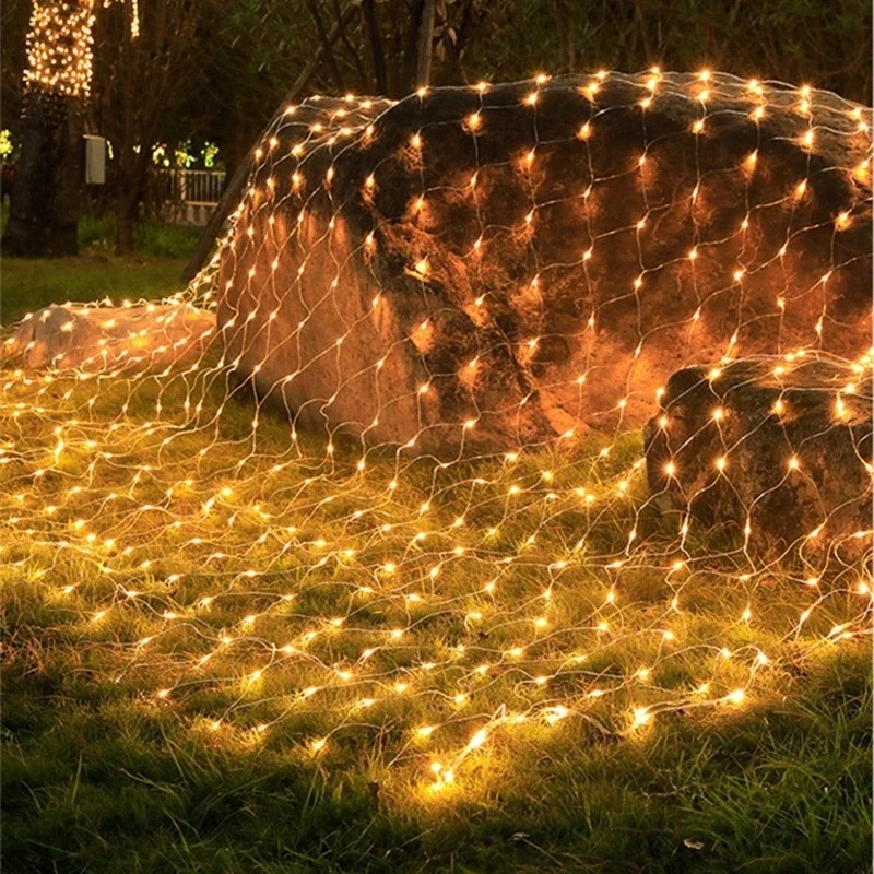 ✨สต๊อกแน่น✨ ตาข่ายไฟ ไฟตาข่าง ขนาด ไฟตกแต่ง ประดับเทศกาล ไฟคริสต์มาส ปีใหม่ ตรุษจีน ไฟกระพริบ ไฟปู - รูปที่ 2