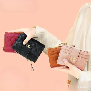 🦄Olivia🦄กระเป๋าสตางค์ สำหรับผู้หญิง พร้อมช่องใส่บัตร แบบพับ#BAG030