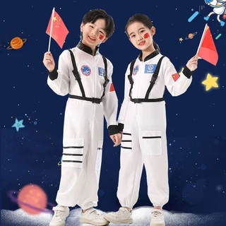 ชุดอวกาศนักบินอวกาศเครื ่ องแต ่ งกายเด ็ กบทบาทคอสเพลย ์ เสื ้ อผ ้ า