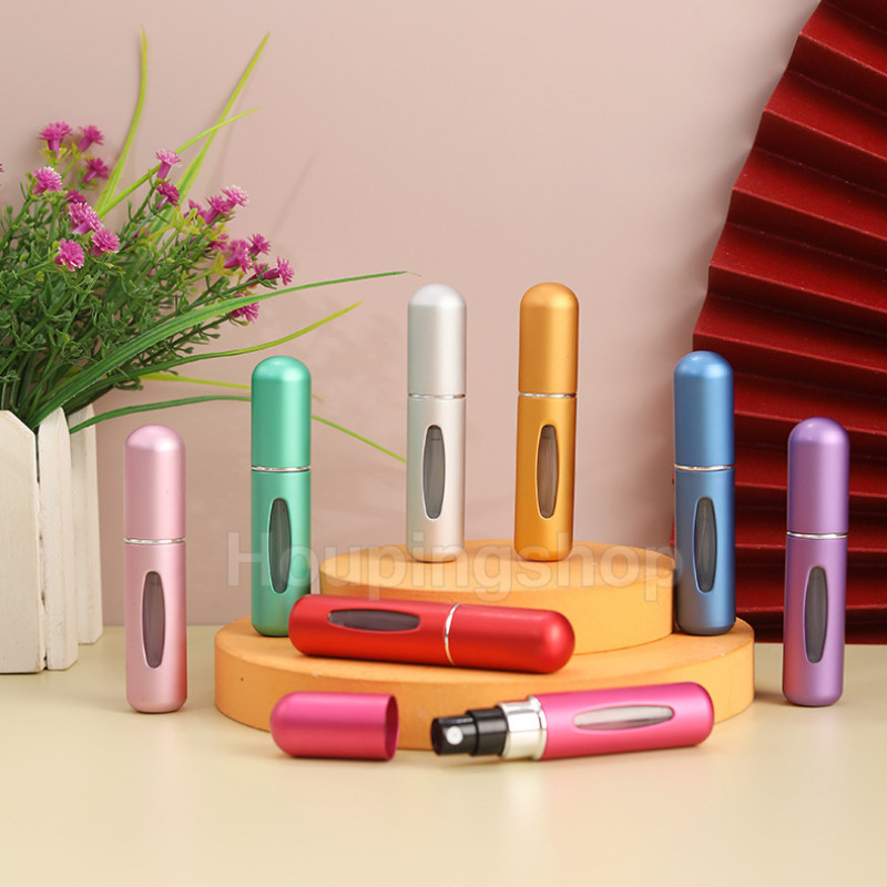 5ml รีฟิลมินิขวดน ้ ําหอมแบบพกพาขวดเครื ่ องสําอางขวดสเปรย ์ Atomizer สเปรย ์ คอนเทนเนอร ์ Travel ขวดรีฟิล