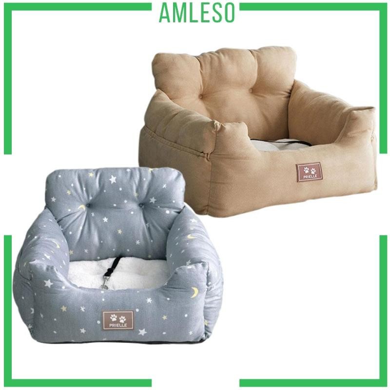 [แอมเลโซ] ปรับสัตว์เลี้ยงรถ ค มาถึง เตียงจูงป้องกัน เบาะ ลื่นสุนัขรถที่นั่งสําหรับสัตว์ลูกสุนัข รถเอสยูวี รถบรรทุกอุปก