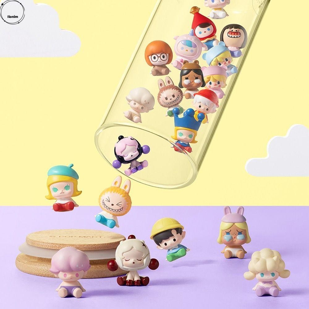 Ilonim กล่อง, POPMART Pop Bean Kawaii อะนิเมะการ์ตูนรูป, MOLLY Labubu CRYBABY น่ารักสบู่ฟองกล่องของเล่นเด็ก