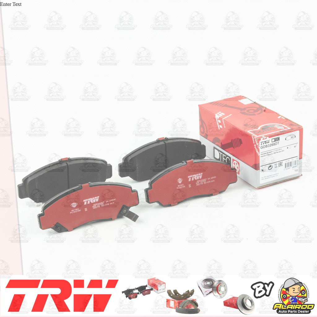 TRW ตัว TOP DTEC ผ้าเบรคหน้า Honda CIVIC FD ปี 2006-2011 (เฉพาะเครื่อง 2.0)   GDB 3268 DT ฮอนด้าซีวิคนางฟ้า