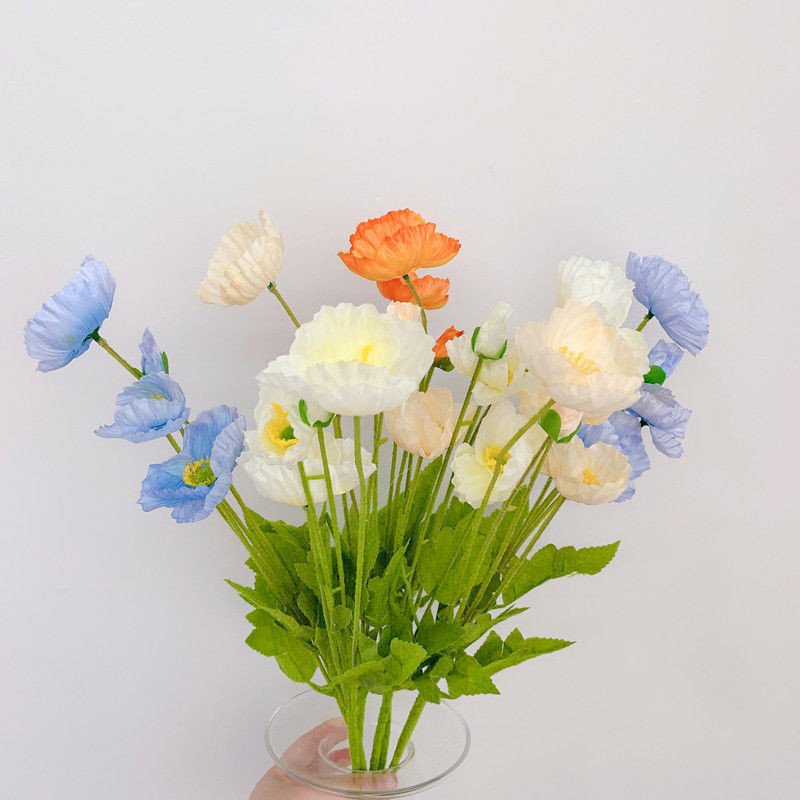 ดอกไม้ประดิษฐ์ ดอกไม้ปลอม INS ป๊อปปี้ ดอกไม้ปลอมสําหรับตกแต่งบ้าน 4 ดอก พร้อมส่ง - รูปที่ 2