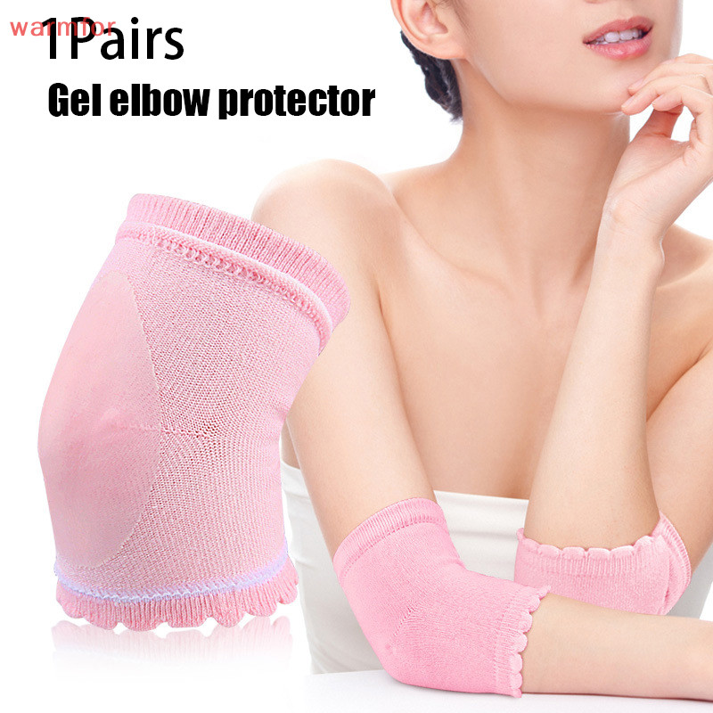 (warmfor🚚 1 คู ่ El Joint Arm Sleeve Gel Moisturizing Cover Breathable Dry Skin Moisturizing Elastic El Protector สําหรับสปาบ ้ าน