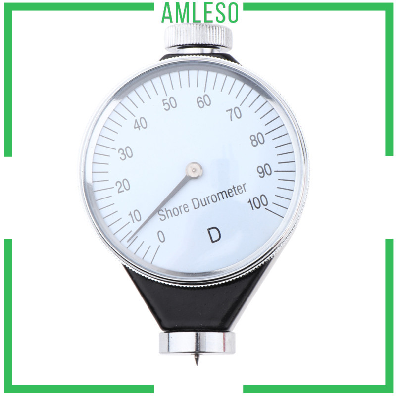 [ Amleso ] เครื ่ องวัดความแข ็ ง Durometer Dial Single Pointer Hardness Meter 0-100°