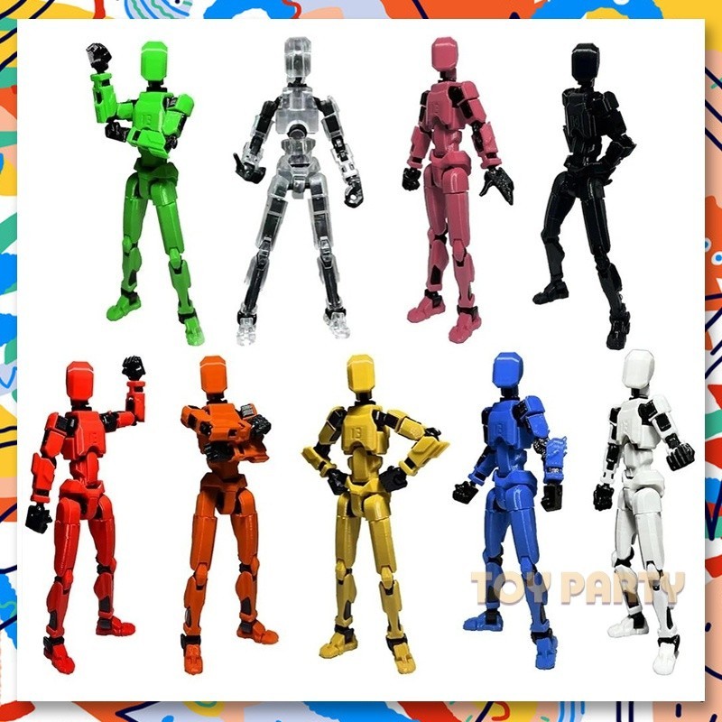 【⭐24ชม.⭐Lucky 13】Dummy 13 action figure multi-jointed movable 3D พิมพ์ของเล่นกองทัพ Nova 13 mini t13