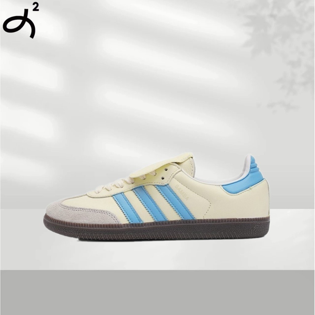 ADS Originals samba OG สีขาวบลูเบอร์รี่แกะสลักครีมเกลือทะเลพลังสาว IG1024 (เวอร์ชันที่กําหนดเอง)