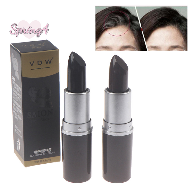 <Spring4 > ย ้ อมผมชั ่ วคราว Instant Grey Root Coverage Hair Color Modify Cream Stick Nice