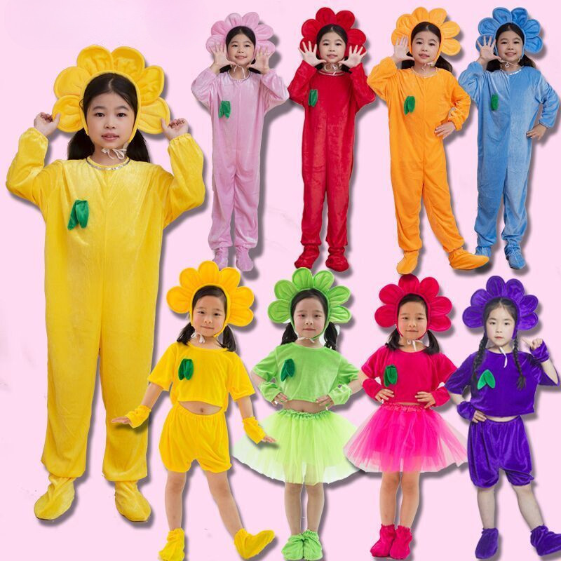 พร้อมส่ง น่ารัก ทานตะวัน ดอกไม้ ชุดคอสเพล ชุดเต้นรํา อายุ 3 ถึง 14 ปี วันเด็ก ลายการ์ตูนสัตว์ ชุดเต้น ชุดคริสมาสเด็กผู้หญิง ชุดเด็กผู้หญิง ชุดคริสต์มาสเด็ก ของขวัญปีใหม่ ฮาโลวีน คริสต์มาส เครื่องแต่งกายตรุษจีน