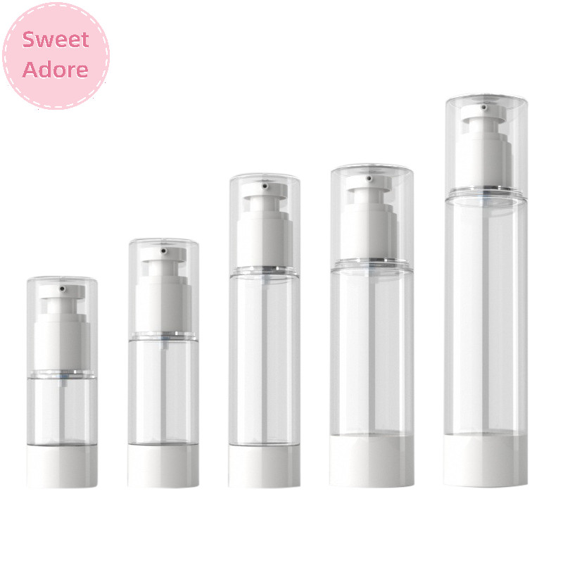 Sweetadore 15ml-100ml Airless Lotion ครีมปั ๊ มขวดรีฟิลใส Travel คอนเทนเนอร ์ TH
