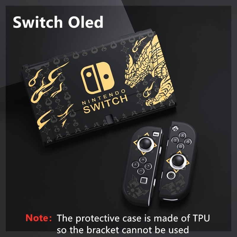 Nintendo Switch OLED Soft TPU Case Monster Hunter theme Switch Oled Dockable Cover for Nintendo Switch OLED 2021