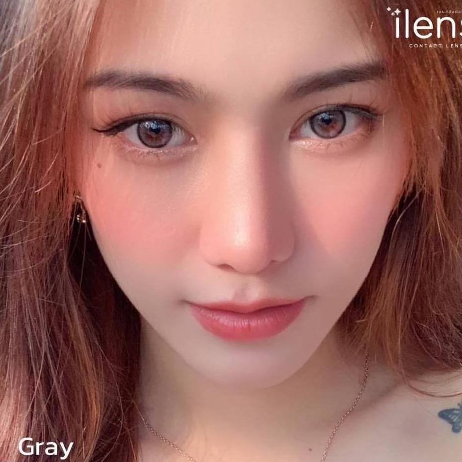 Mini celine gray ilensคอนแทคเลนส์นิ่มใส่สบาย ilens ค่าอมน้ำสูง