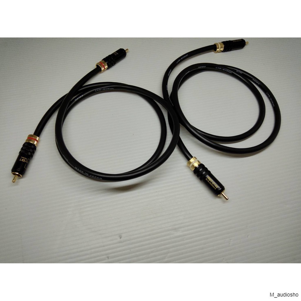 ....สายสัญญาณ RCA Canare MR202-2AT เข้าหัวระบบล๊อค wbt ราคาต่อ 2 เส้น....